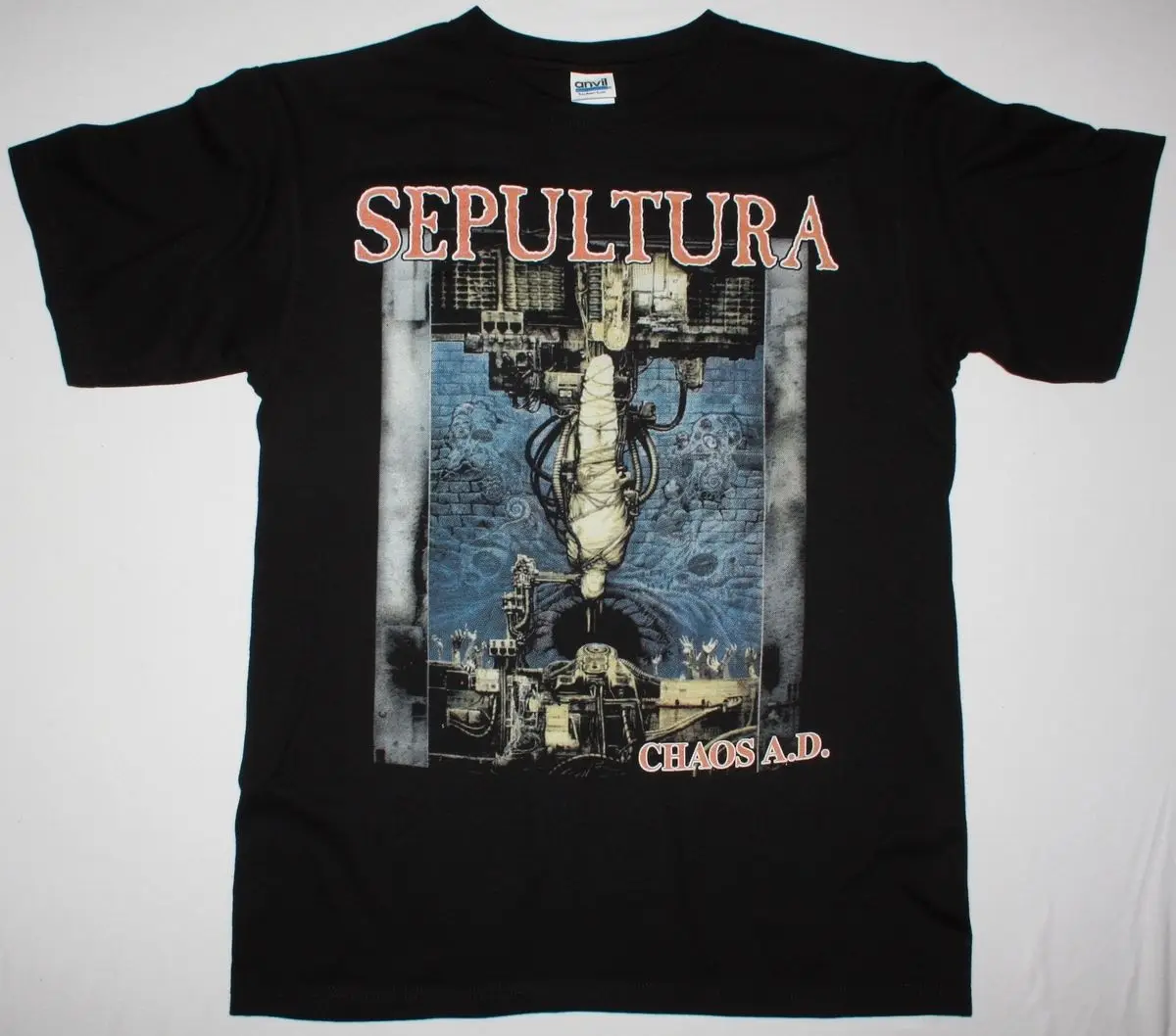SEPULTURA CHAOS A.D. SOULFLY кавалера заговора саркофаго Новая Черная футболка Удобная