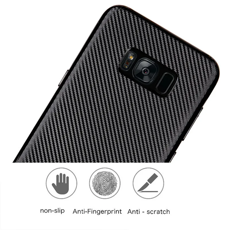 Для samsung Galaxy S8 чехол скраб твил мягкая TPU противоскользящей задняя крышка корпуса