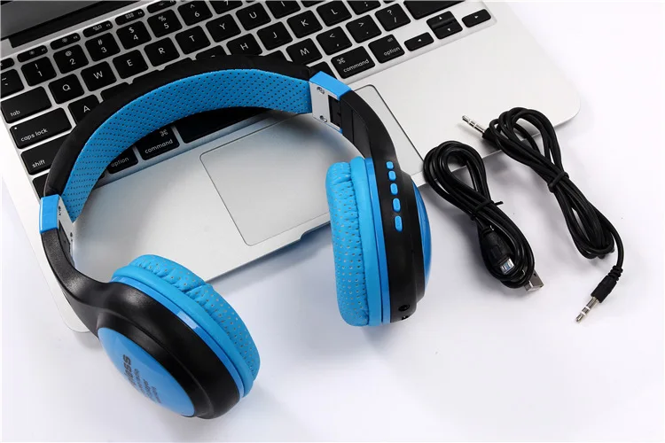 Складной Беспроводной Bluetooth наушники с микрофоном Поддержка SD карта fm радио MP3