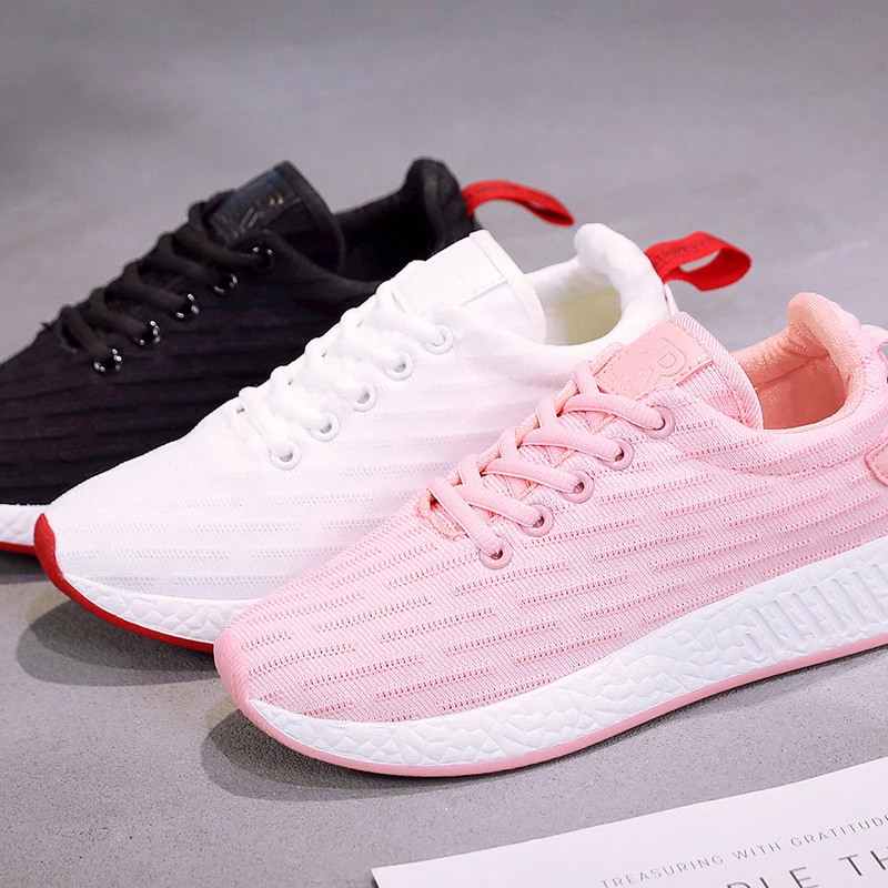 2019 New Arrival Harajuku Sneakers Female Shoes Casual Stylish Mesh Breathable Women | Обувь