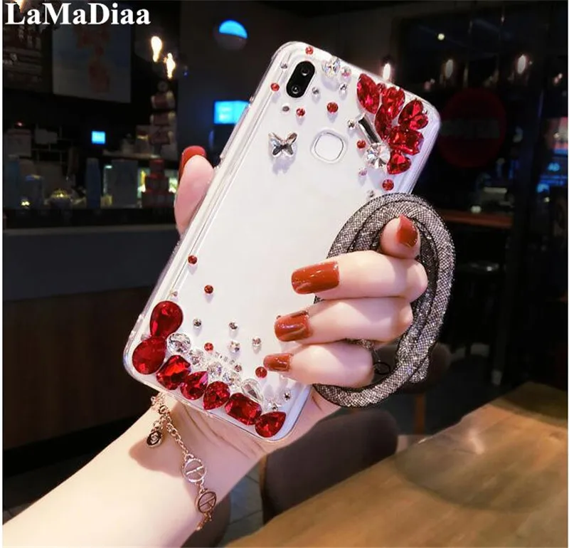 Чехол со стразами LaMaDiaa Bling Butterfl для Huawei Honor 20 10 7X V20 Mate P30 P10 P20 Pro чехол телефона с