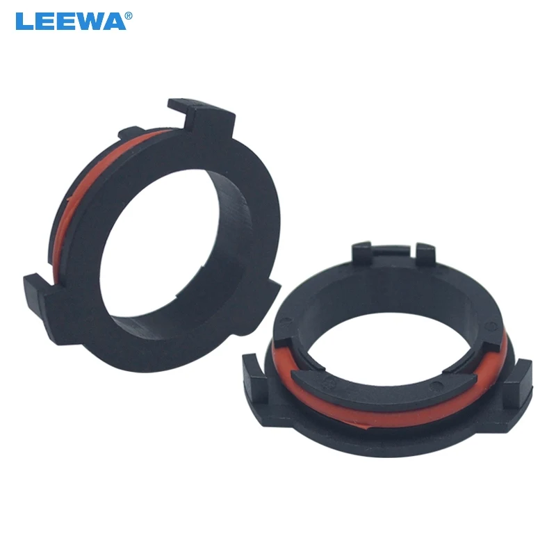 

FEELDO 2pcs H7 LED Headlight Bulb Holder Adapters For OPEL Astra G Honda CR-V Mazda Car Styling LED light Clip Retainer Base