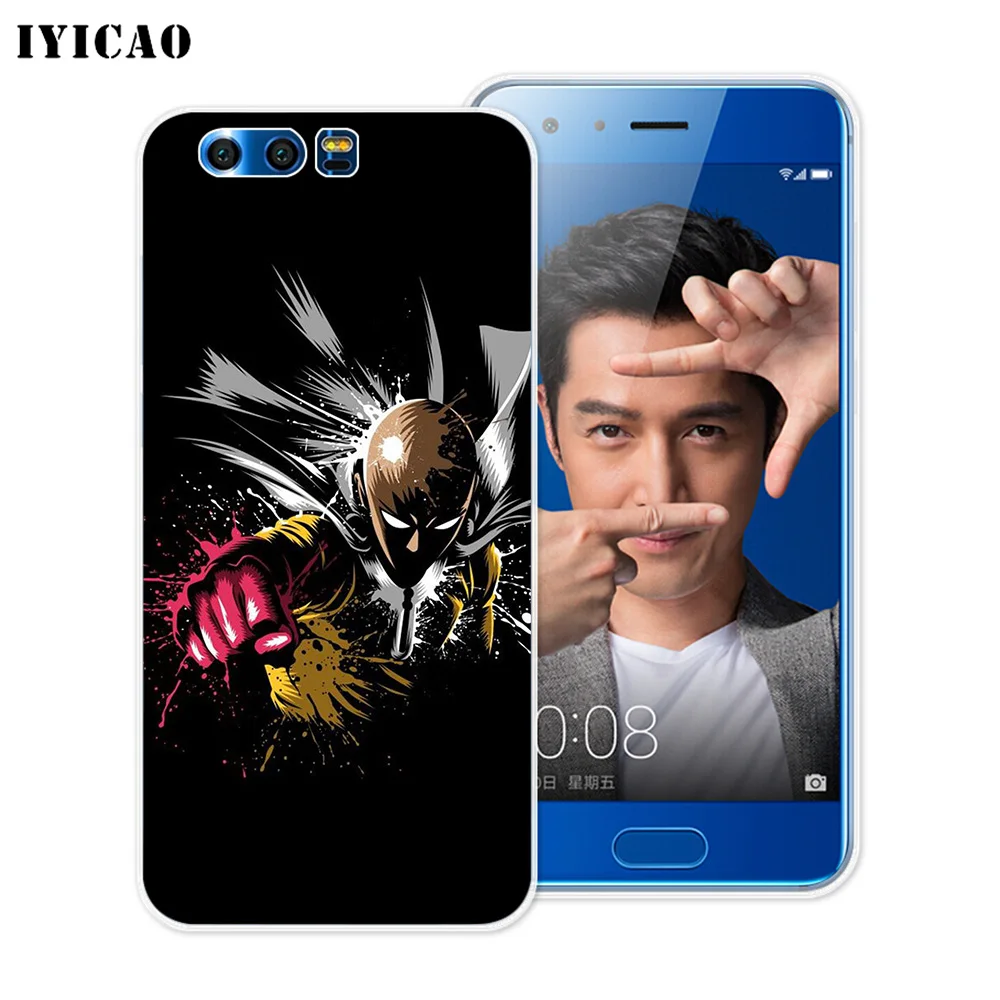 IYICAO One Punch Man мультяшный Мягкий силиконовый чехол для Huawei Y9 Y7 Y6 Prime 2018 Honor 8C 8X 8 9 10 Lite 7X