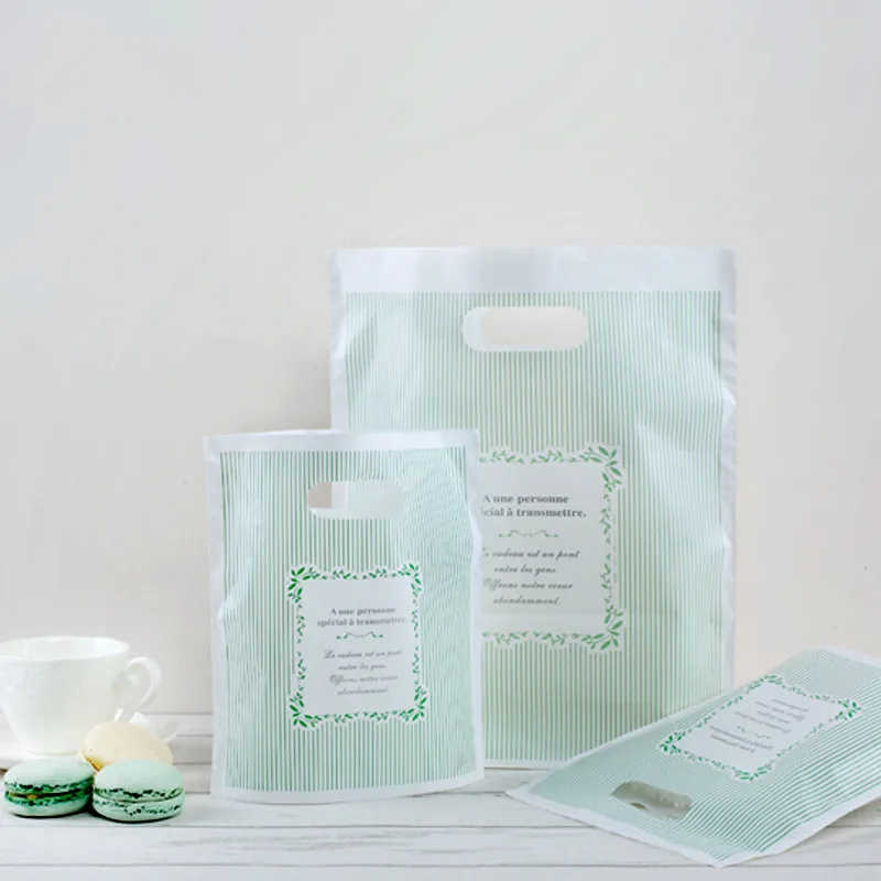 Серия красивых пластиковых пакетов для печенья Zilue 100 шт./лот мятно зеленая