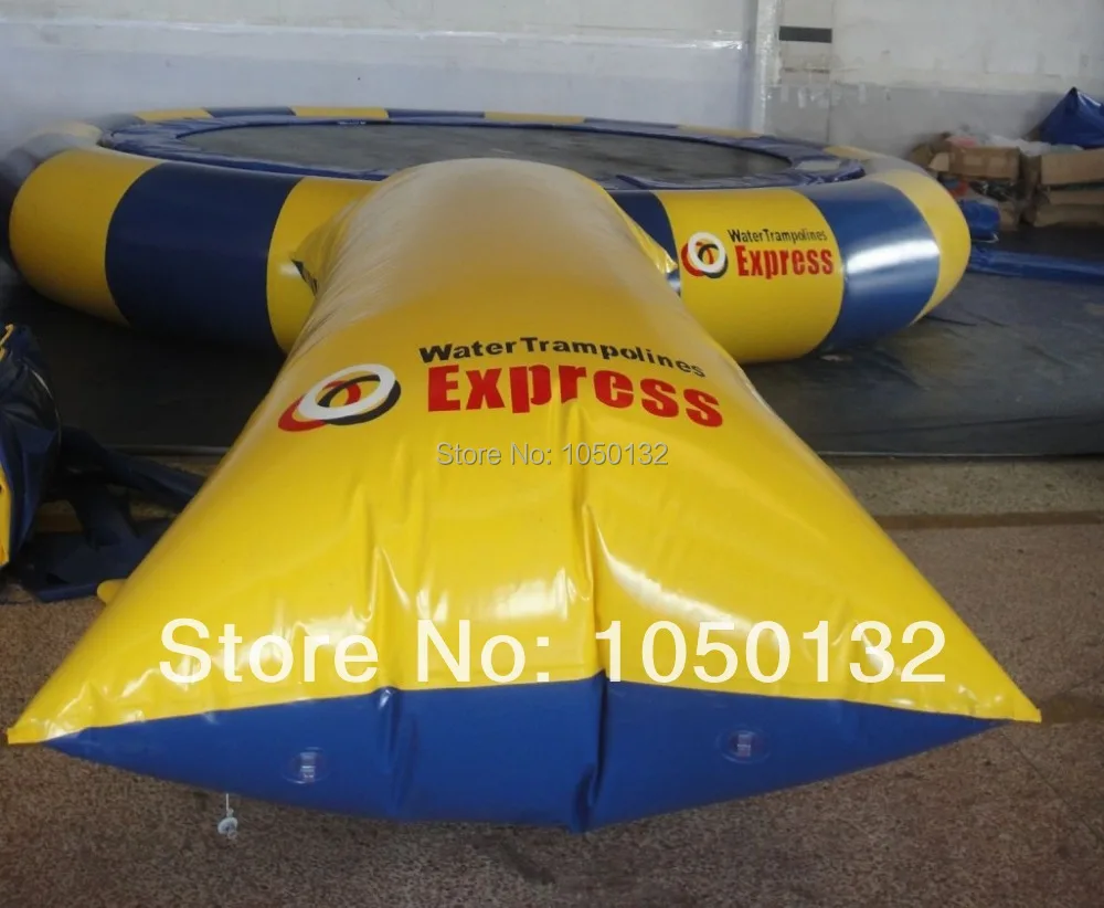 7*3m popular most exciting game durable inflatable water blob catapult for sales (only without trampoline) | Спорт и развлечения