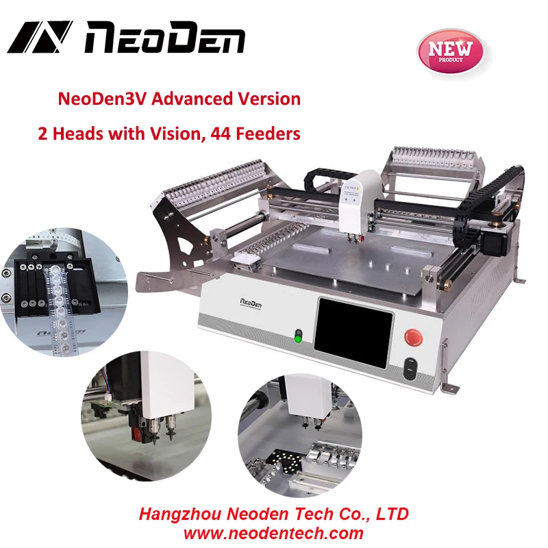 Новая настольная машина для подбора и размещения NeoDen3V поверхностного монтажа