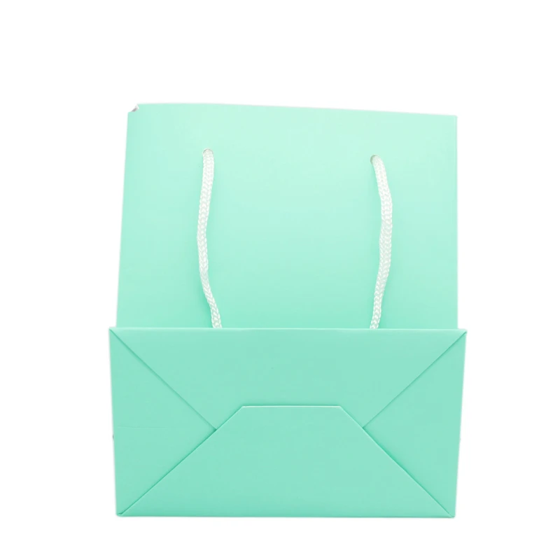 

10pcs/lot New Arrivals Light Green Color Jewelry Bag/ Packaging Bag Paper Gift Bag for Jewelry Bag 15*12*7cm