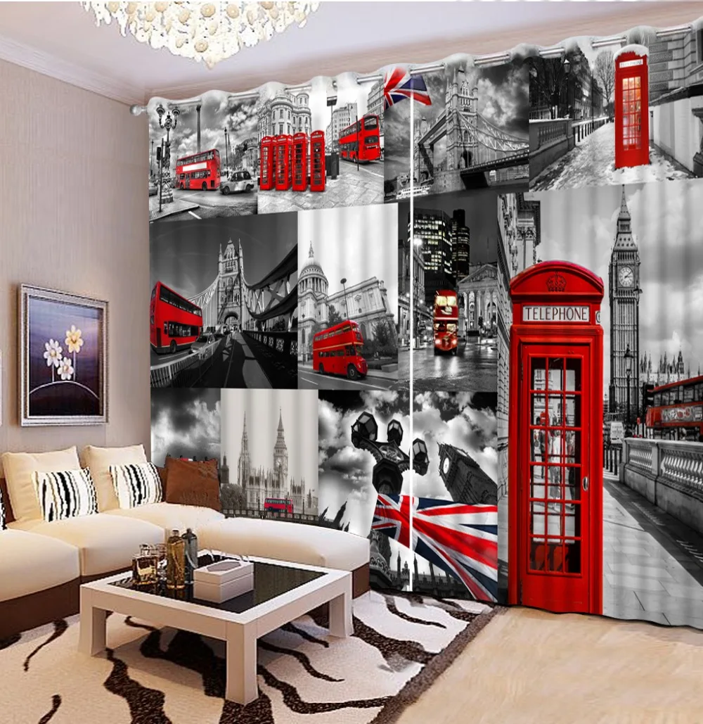 Europe style custom curtains black and white window decorative fashion | Дом и сад