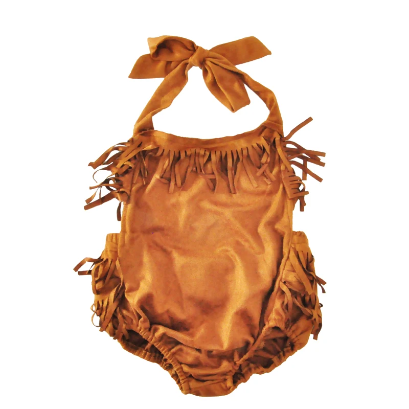 Летний детский комбинезон с бахромой 2017 комбинезоны без рукавов открытой спиной