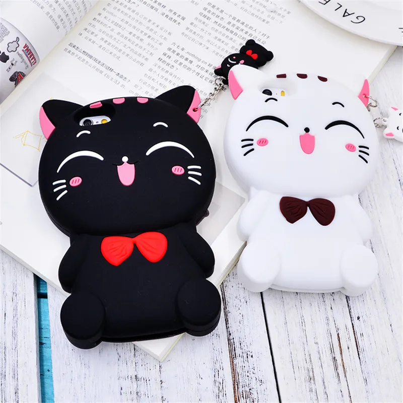 Мягкий силиконовый чехол для телефона с 3D кошкой OPPO R9 R9S Plus R11 R11S мультяшным