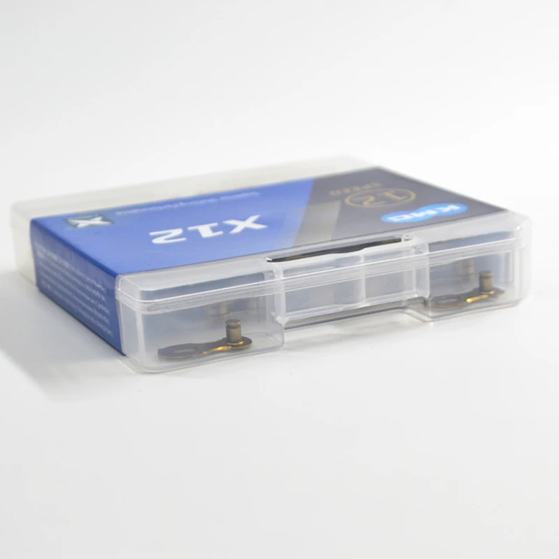 Цепь велосипедная KMC X12 116L 12 Скоростей золотая с оригинальной коробкой и