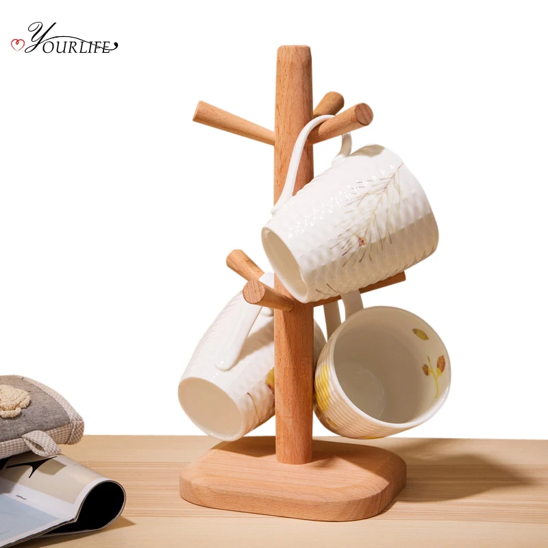 OYOURLIFE креативная Вертикальная кружка с двойной стенкой держатель кухонный