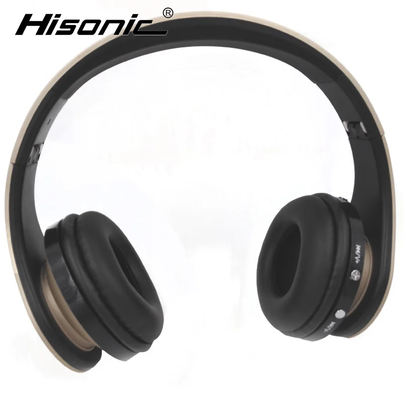 Hisonic Bluetooth-гарнитура Беспроводные Наушники Стерео Складные Спортивные Микрофон