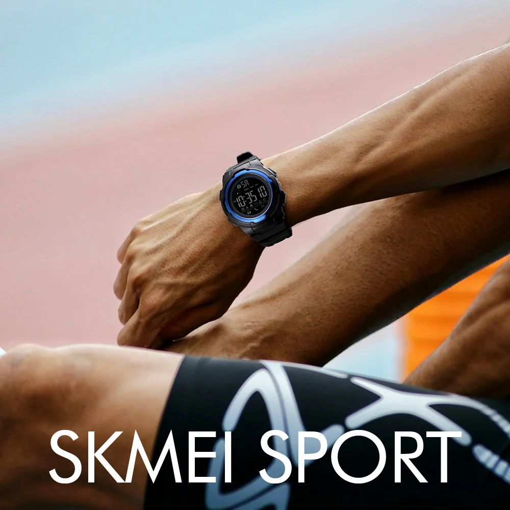 SKMEI, новинка, мужские спортивные часы, Bluetooth, Смарт, цифровые часы, мужские, s, топ, люксовый бренд, водонепроницаемые часы, Relogio Masculino 1440