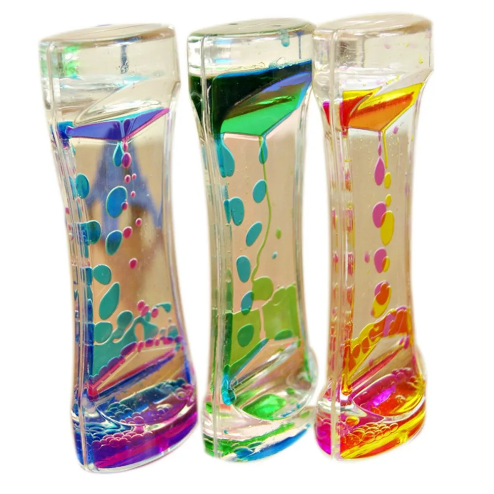 Жидкие часы таймер движения жидкости визуальный ультра тонкий жидкого масла