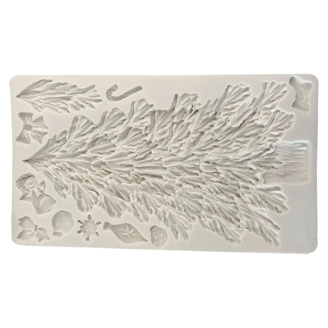 Новая силиконовая форма в виде рождественской елки снежинки банта украшение для