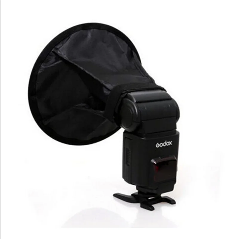 Foleto Flash Light Softbox Diffuser 8" 20cm Round Speedlite Universal for Canon nikon Sony Yongnuo Godox Flashlite 580ex | Электроника