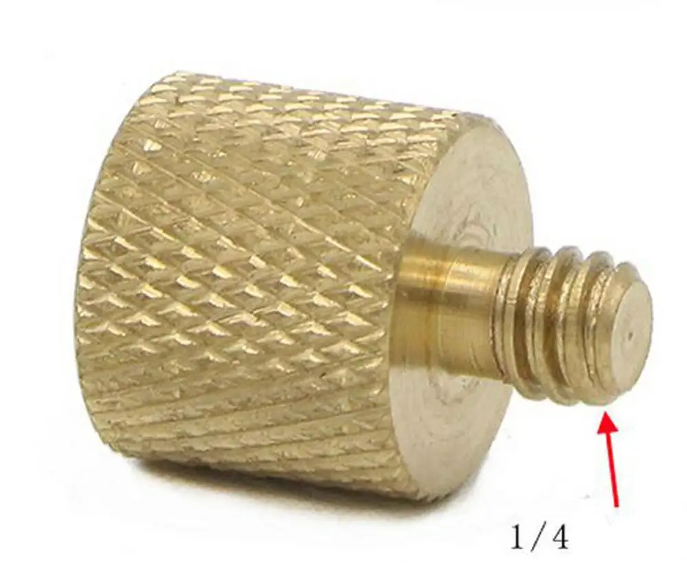 Латунный 3/8 ''гнездовой до 1/4'' мужской штатив с осветительной подставкой