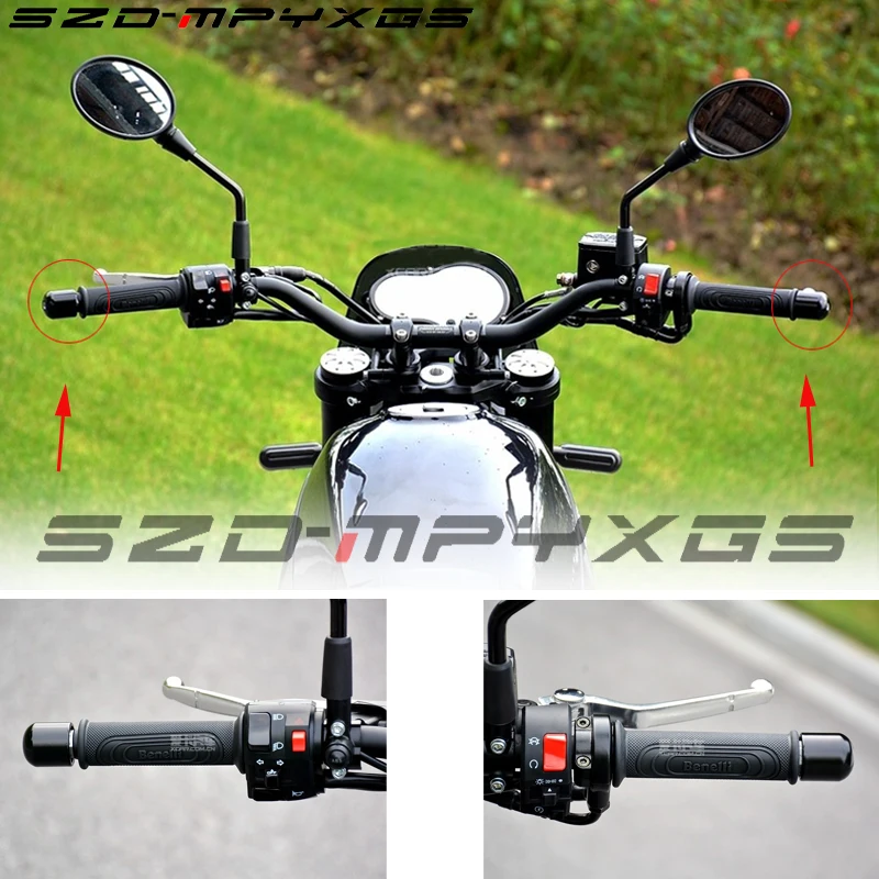 Для мотоцикла Benelli CNC алюминиевый руль велосипеда Торцевая крышка раздвижной