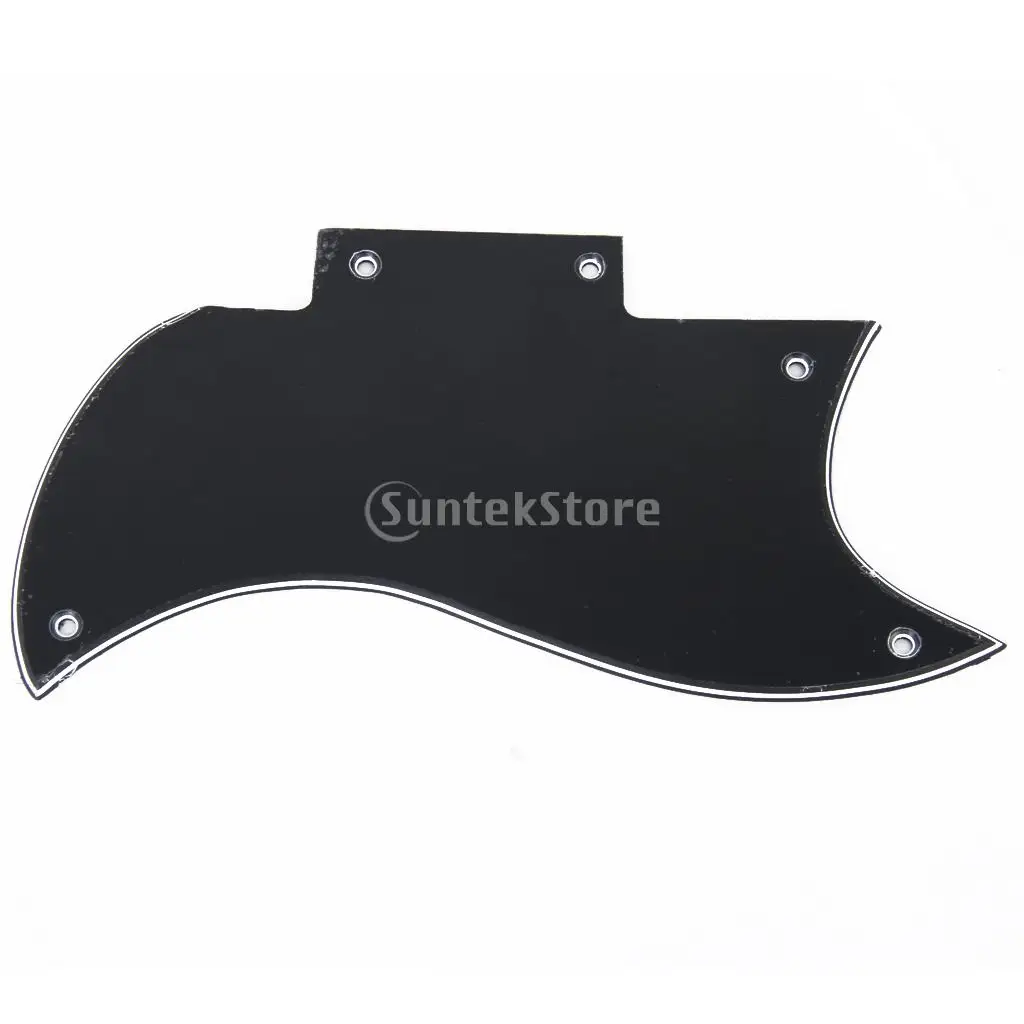 Черный 3 слоя накладку к царапинам Пластина для SG Электрогитары|scratch plate|3 plypickguard