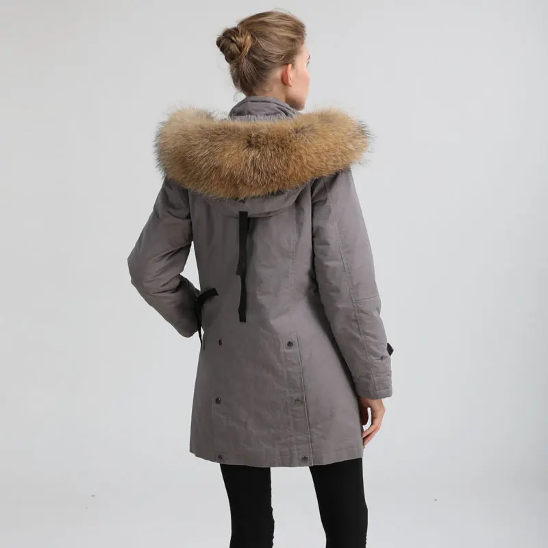 Парка женская теплая с капюшоном из хлопка и Енотом|big raccoon|women parkawomen parka winter |