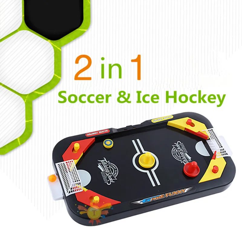 Настольная битва 2 в 1 футбол и хоккей Настольный мяч мини футбольная доска