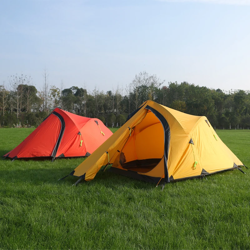 Альпийская палатка с алюминиевым стержнем двухслойные палатки 20D силиконовым