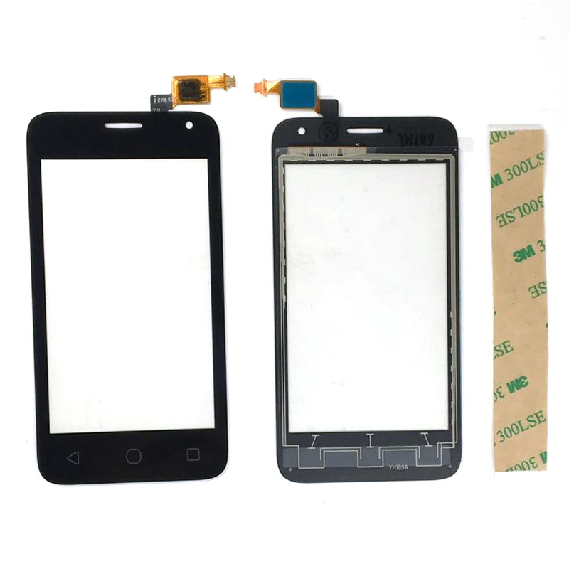Высокое качество 4,0 дюймов для чехол с откидной крышкой для Alcatel One Touch Pixi First OT 4024 4024D сенсорный экран планшета Панель Стекло Сенсор с наклейками 3M