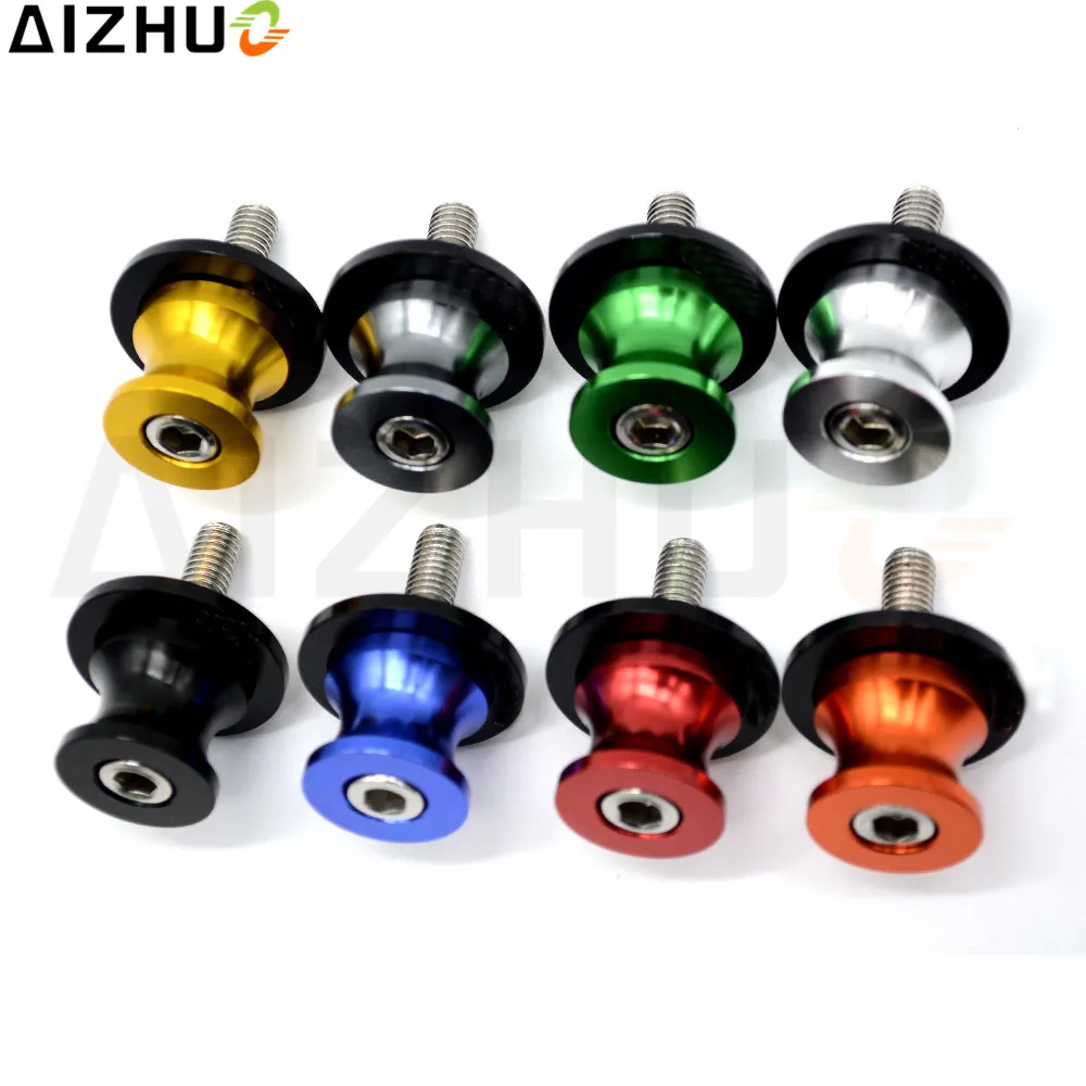 Для Yamaha YZF R1 R3 R6 R6S R25 FZ1 FZ6 FZ8 6 мм МОТОЦИКЛ маятник ползунок катушки ЧПУ Алюминий