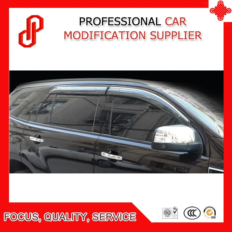 

Injection molding trim vent shade rain sun wind deflector window visor for Everest 2016 2017 2018 2019