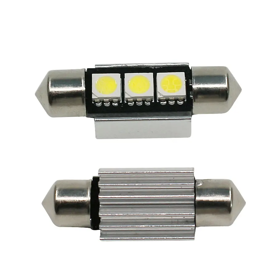 Белый CANBUS Festoon Dome C5W 36 мм 39 внутренняя лампа 3 SMD Автомобильный светодиодный