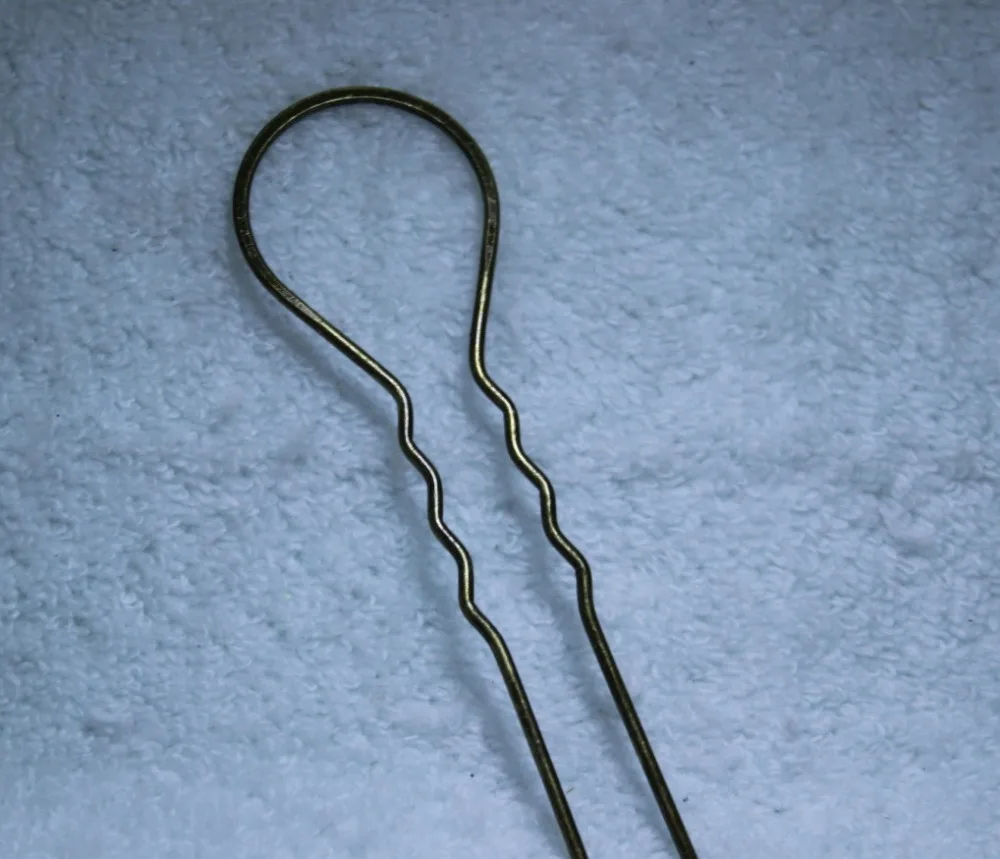 50 шт. 103 мм палочки для волос античная бронза/Золотые цветные шпильки u-образные