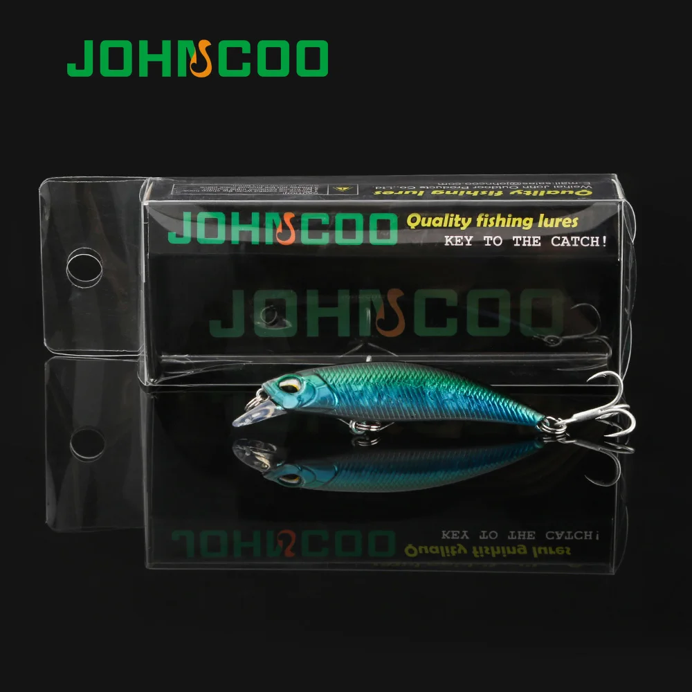 JOHNCOO рыболовная Тонущая приманка Minnow 60 мм 4 5 г жесткая искусственная 3D воблер с