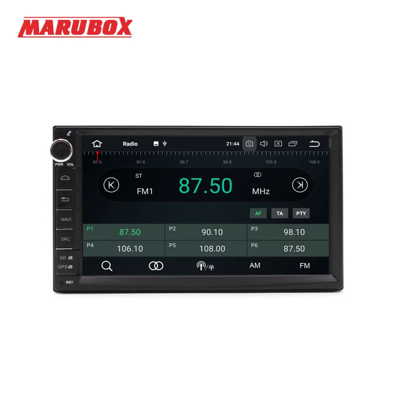 MARUBOX 7A707,Универсальная автомагнитола 2 DIN,Универсальное головное устройство 2 din,автомобильный мультимедийный плеер, Android 7.1,Android 8.1,1024*600 HD " ips, gps, Wi-Fi, навигация