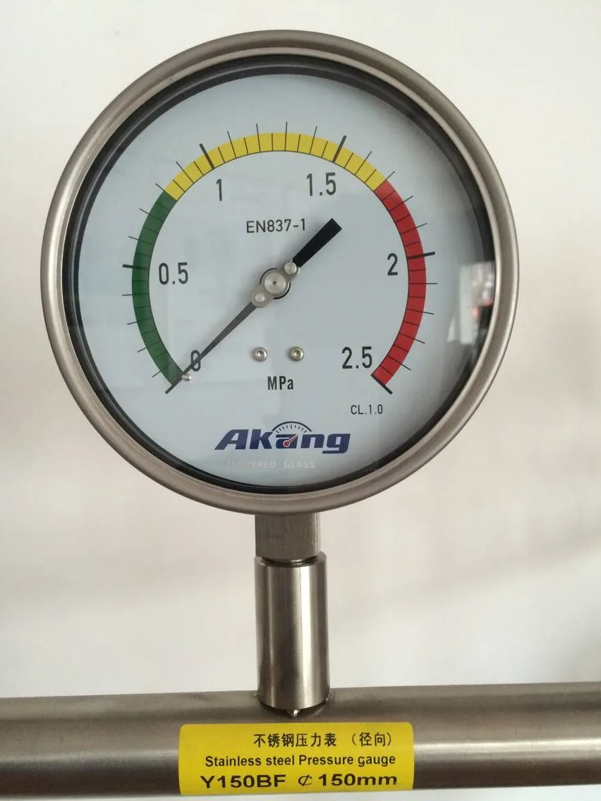 

Stainless steel pressure gauge Y-60 100150