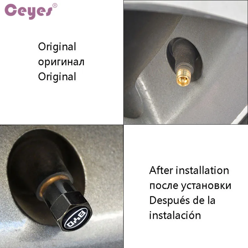 Автостайлинг Ceyes 4 шт. чехол для BYD M6 G3 G5 T3 13 F3 F0 S6 S7 E5 E6 автомобильные Значки эмблемы