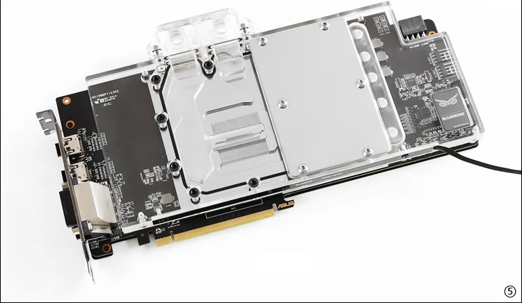 Курган видеокарта блок использовать для ASUS ROG-STRIX-RX580-8G-GAMING/RX480-O8G-GAMING GPU полное покрытие медный радиатор RGB для AURA