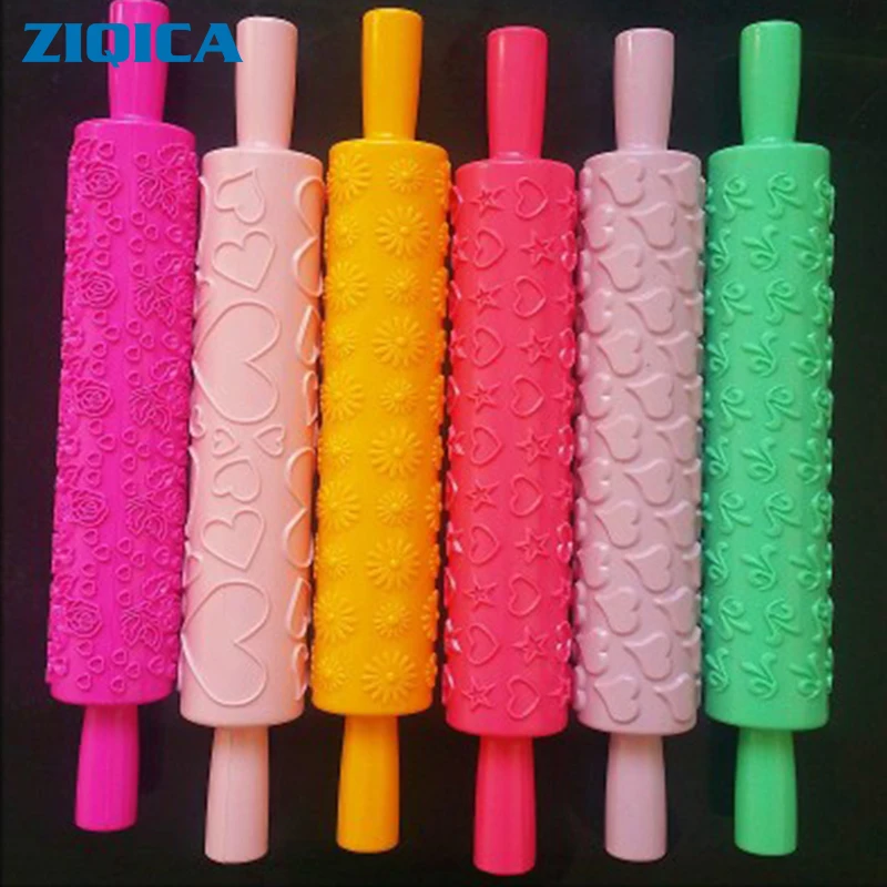 ZIQICA Fondant Baking Cake Embossed Rolling Pin Printing Die Stick Pattern | Дом и сад