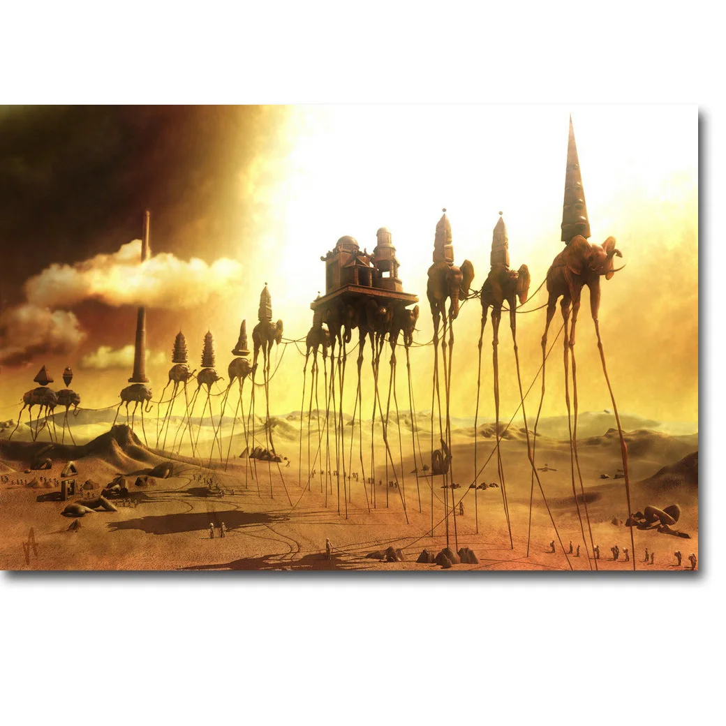 Художественный шелковый постер Caravan Salvador Dali 13x20 24x36 дюймов абстрактная картина