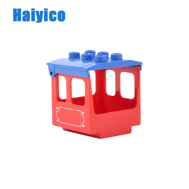 

Big Building Blocks Accessories Compatible Train Track Set Traffic Signs Trailer Carriages Railway Rails Children bricks Toys