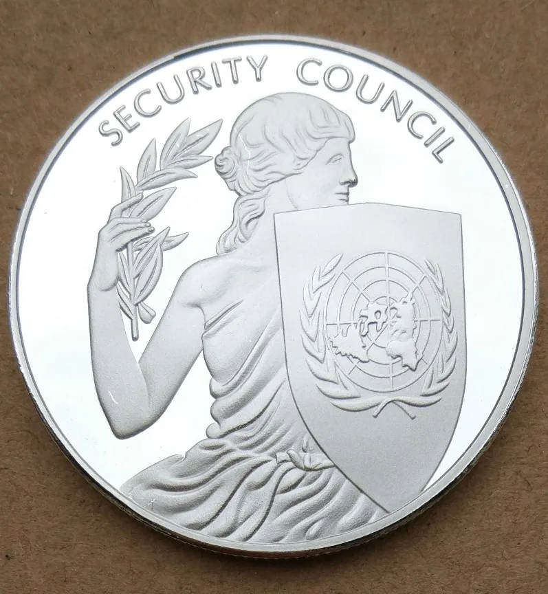 40MM United Nations SECURITY COUNCIL Medal Souvenir Coin UN | Badges