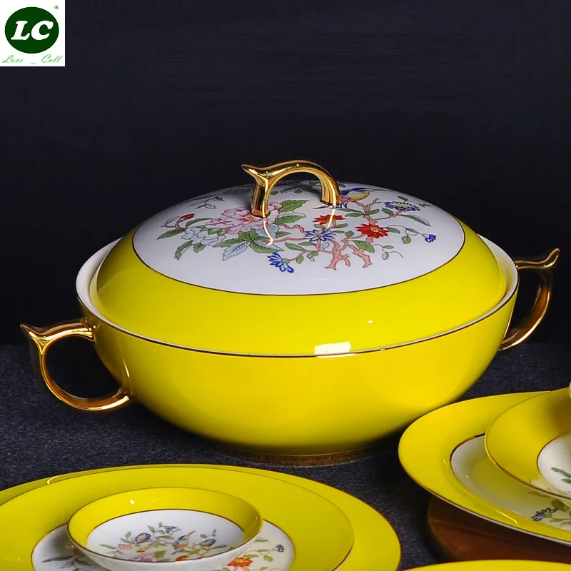 Tureen Высококачественная суповая чаша столовая керамическая 2500 мл бытовая из