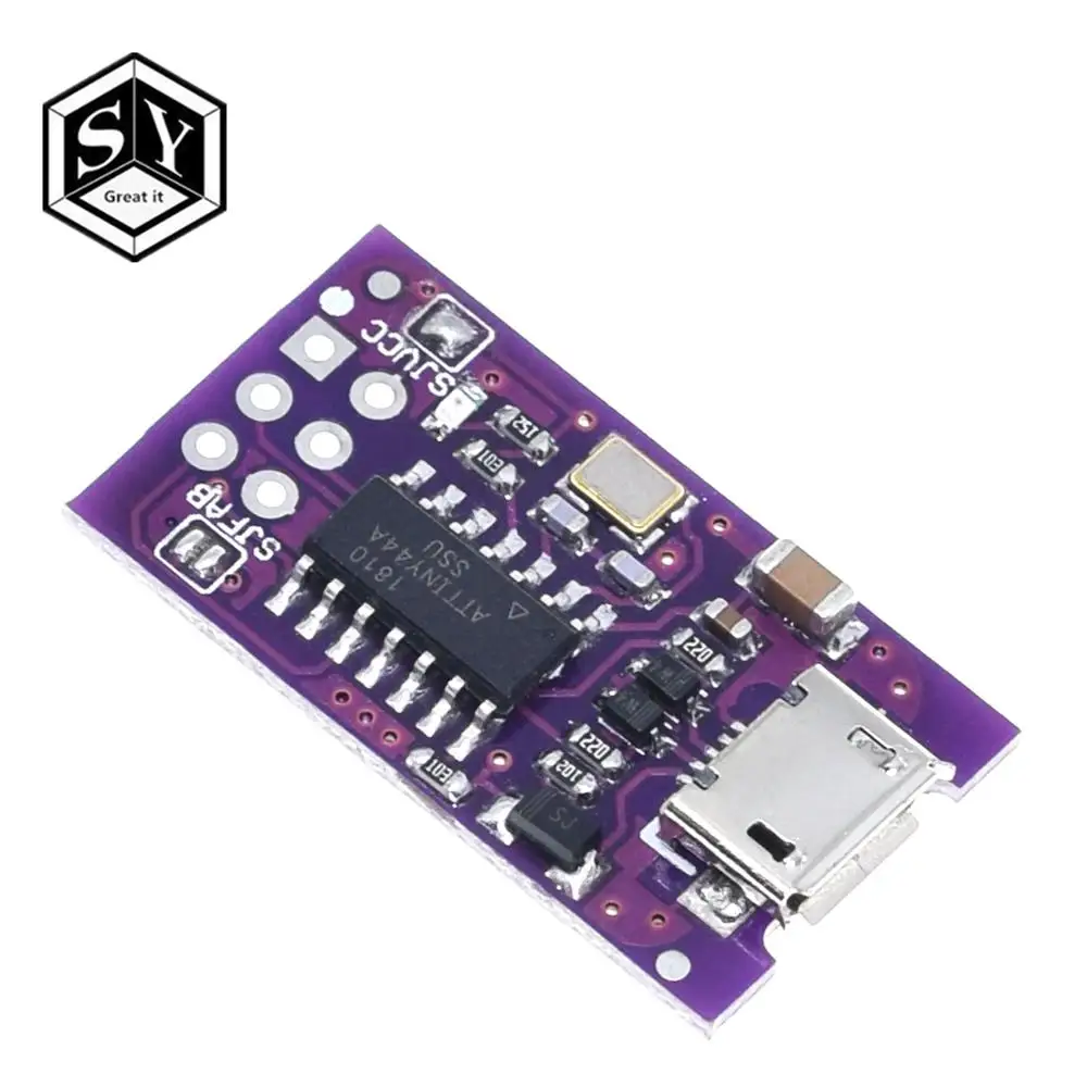 Микро usb Tiny AVR ISP ATtiny44 ATTiny45 ATTiny85 USBTinyISP программатор модуль IDE Bootloader микроконтроллер