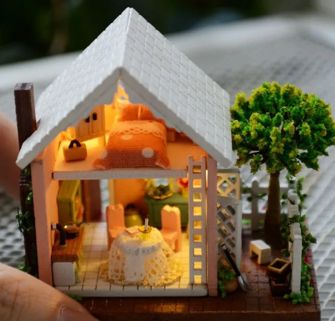 3 шт. миниатюрный кукольный домик в очаровательном саду стеклянный сделай сам шар