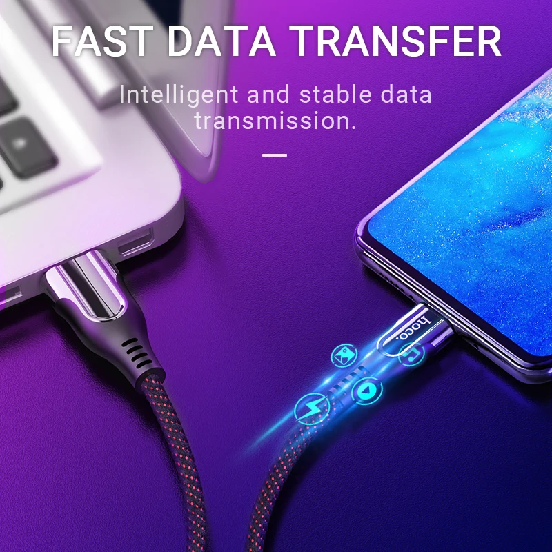 hoco кабель usb а на тип c быстрая зарядка и передача данных шнур юсб type провод с