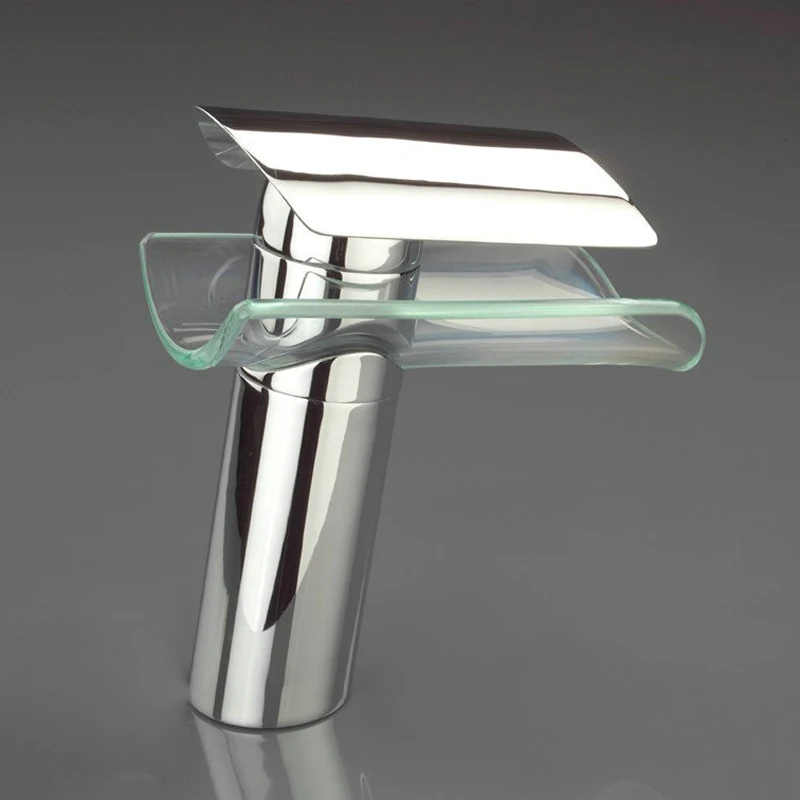 Free Shipping BAKALA Younger waterfall Glass Bathroom Basin ORB/Chrome/Nickel Finished Mixer Tap Sink Faucet LH-8023 | Обустройство