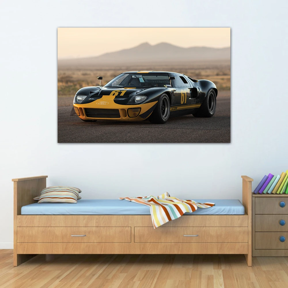 Ford GT40 суперкар настенные плакаты принты для художественных холстов декоративные Картины для домашнего декора