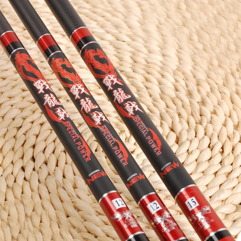 Высокоуглеродистая удочка для речной рыбалки телескопическая сверхтвердая на 19