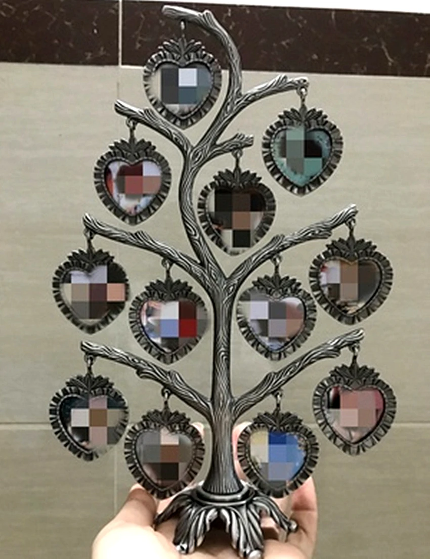 Фоторамка для фотографий с изображением дерева винтажная рамка из сплава PhotoTree в