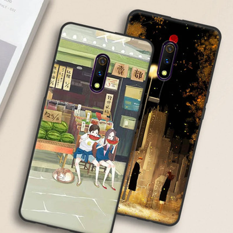 Чехол для OPPO Realme X 6 53 дюйма мягкий силиконовый чехол из ТПУ телефона RealmeX |